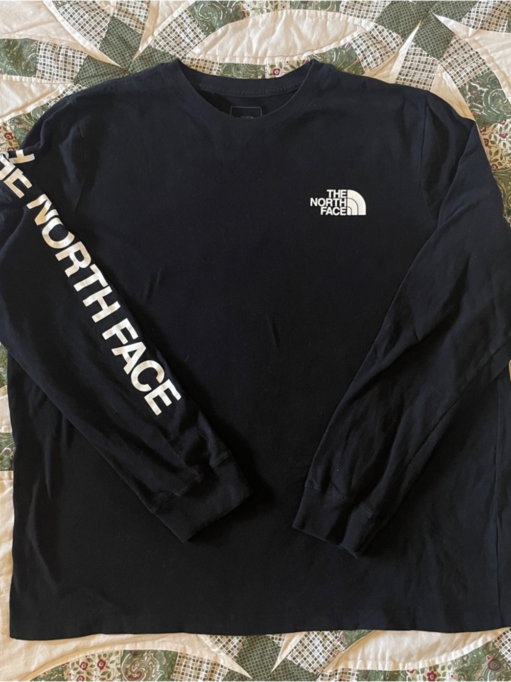 The North Face Women's Long Sleeve Tee Black Size XL Gorpcore Outdoors Hiking